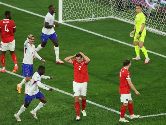 ME 2024 - Austria - Francja 0:1. Rozstrzygnął samobójczy gol