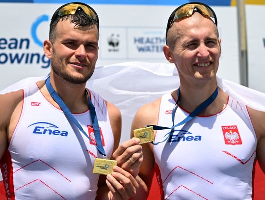 ME w wioślarstwie - złoty medal polskiej dwójki podwójnej