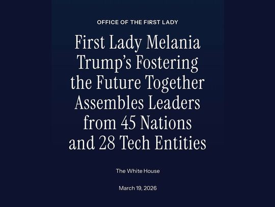 Melania Trump organizuje w przyszłym tygodniu szczyt z liderami 45 krajów i branży IT
