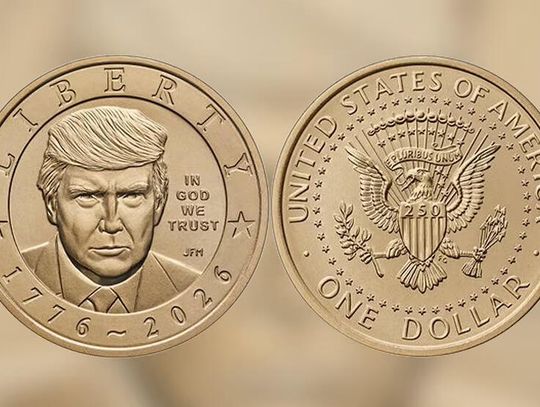 Mennica rozpoczęła sprzedaż złotych monet jednodolarowych z wizerunkiem Trumpa