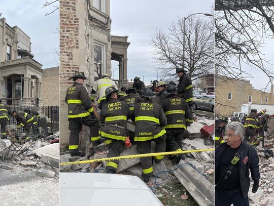 Mężczyzna ofiarą zawalenia się domu na zachodzie Chicago