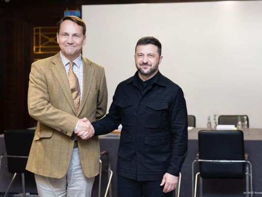 Minister Sikorski spotkał się w Kijowie z prezydentem Zełenskim