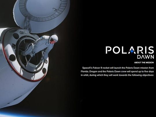 Misja kosmiczna Polaris Dawn firmy SpaceX znów przełożona