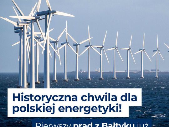 MKiŚ: Płynie już prąd z polskich farm wiatrowych na Bałtyku! (WIDEO)