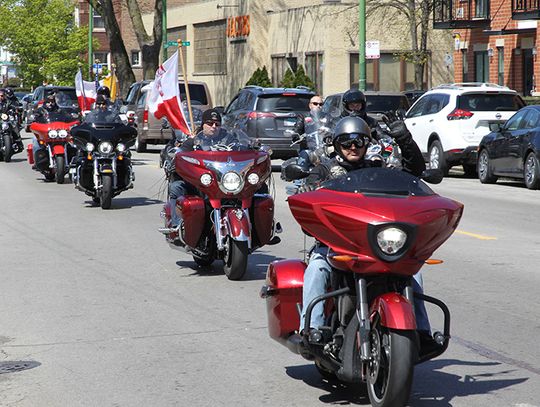 Motocykliści ku czci  Świętego Jana Pawła ll