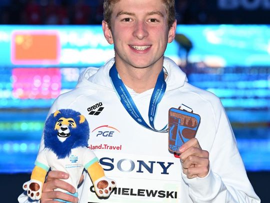 MŚ w pływaniu - brązowy medal Krzysztofa Chmielewskiego
