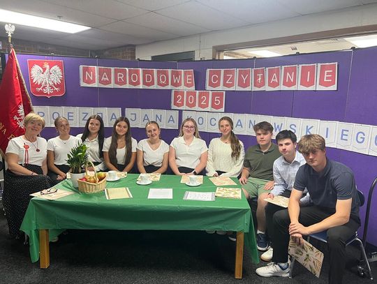 Narodowe Czytanie w Polskiej Szkole im. Jana Brzechwy w Tinley Park
