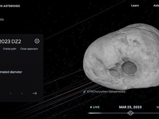 NASA: Asteroida pomiędzy orbitami Ziemi i Księżyca