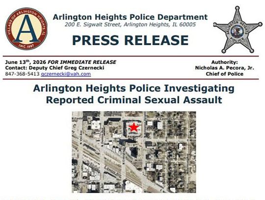Nastolatka wykorzystana seksualnie na parkingu w centrum Arlington Heights