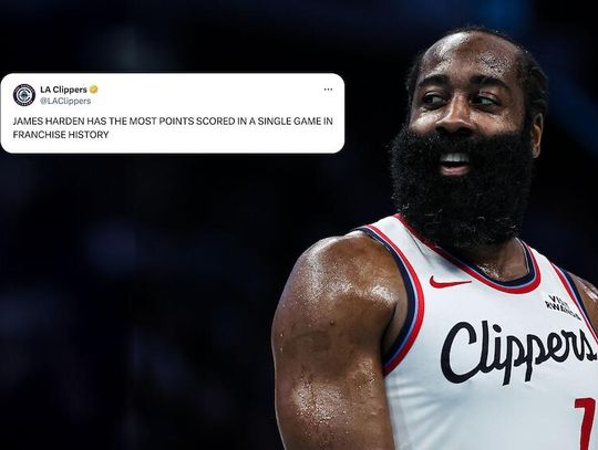 NBA - rekord Hardena w meczu z Hornets