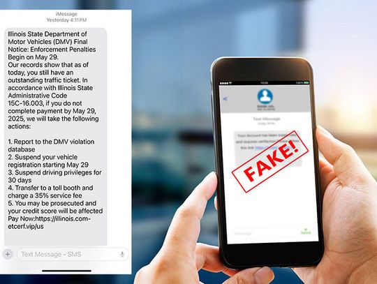 Nie daj się nabrać na fałszywe SMS-y od DMV