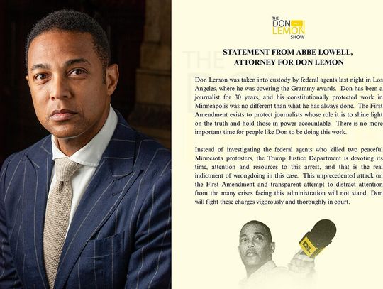 Niezależny dziennikarz Don Lemon zatrzymany w związku z protestem w kościele przeciwko ICE