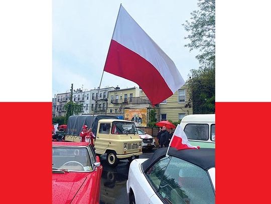 Nowojorska Polonia uczciła Dzień Flagi biało-czerwoną paradą samochodów i motocykli