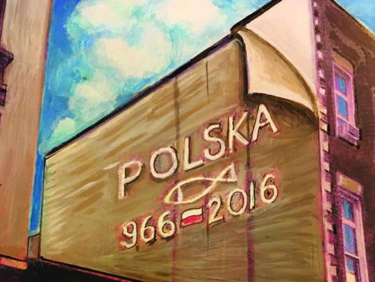 Nowojorski mural upamiętnia 1050. rocznicę chrztu Polski