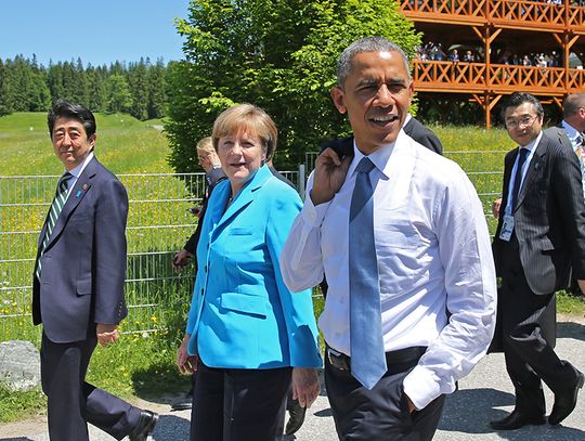 Obama i Merkel spotkali się przed szczytem G7 w Bawarii (ZOBACZ ZDJĘCIA)