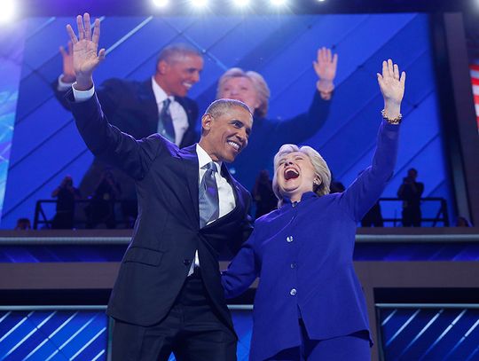 Obama popiera Clinton jako swą następczynię i kontynuatorkę "odwagi nadziei"(ZDJĘCIA)