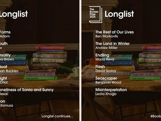 Ogłoszono długą listę do Nagrody Bookera 2025