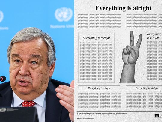 ONZ. Sekretarz Generalny Guterres wezwał do zaprzestania ataków na media i prawdę