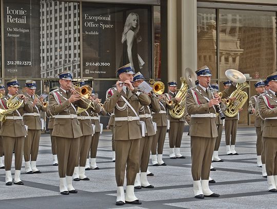 Orkiestra wojskowa zagrała w Chicago