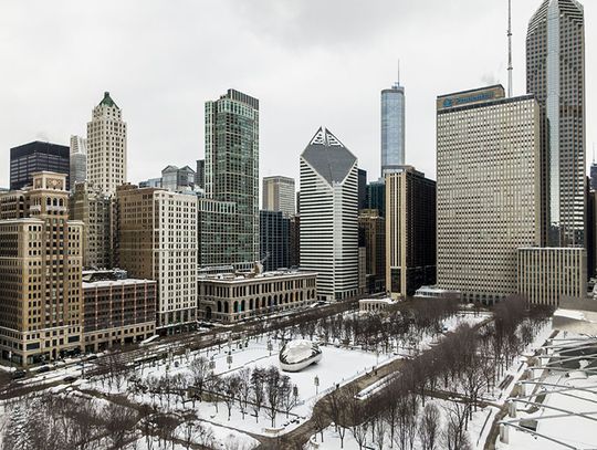 Ostrzeżenie przed opadami śniegu w Chicago i na przedmieściach