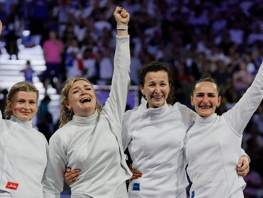 Paryż/szermierka - brązowy medal drużyny polskich szpadzistek. Chinki pokonane po dogrywce 