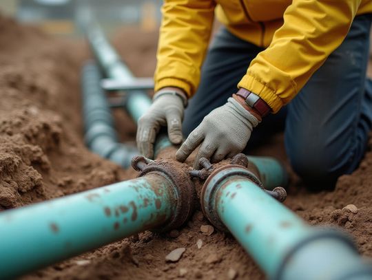 Peoples Gas wymienia stare rury gazowe, Old Irving Park na początek