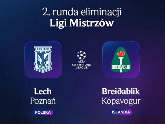 Piłkarska LM - islandzki Breidablik rywalem Lecha Poznań w drugiej rundzie eliminacji