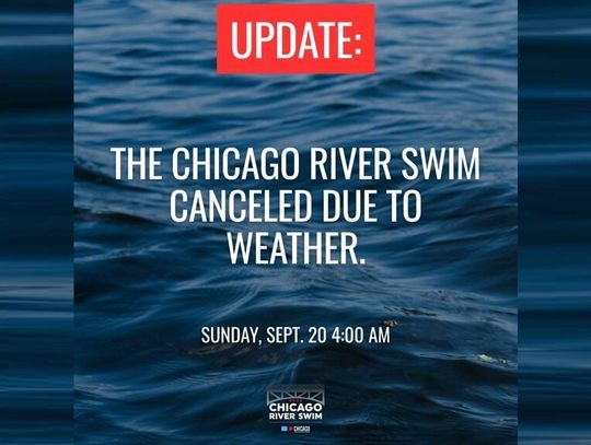 Pływanie w rzece Chicago odwołane, obawy o jakość wody i zagrożenie burzami
