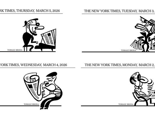 Polski rysownik Tomasz Broda ilustratorem w papierowym wydaniu „New York Timesa”