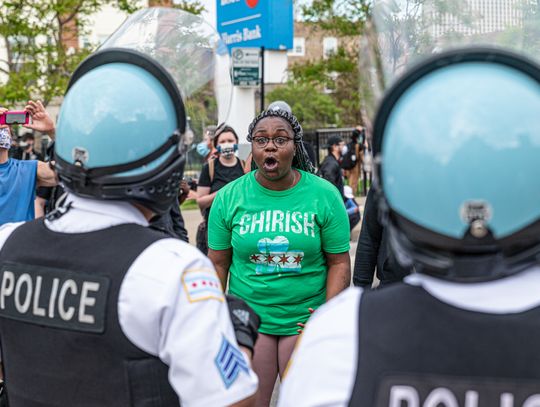 Poniedziałkowy protest na północy Chicago (ZOBACZ ZDJĘCIA)