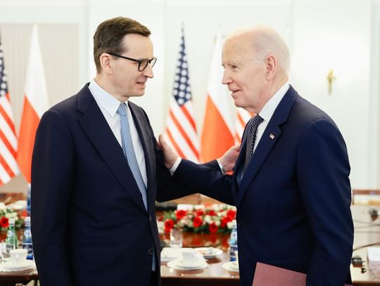 Premier Morawiecki rozmawiał w cztery oczy z prezydentem USA