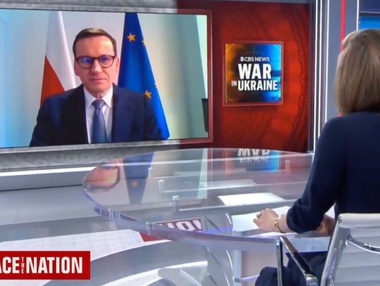 Premier Morawiecki w CBS: Prowadzimy z prezydentem Bidenem rozmowy na temat zwiększenia obecności żołnierzy USA w Polsce (WIDEO)