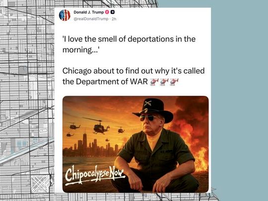 Prezydent Trump grozi Chicago deportacjami i Departamentem Wojny – kontrowersyjny wpis z grafiką AI wywołał falę krytyki