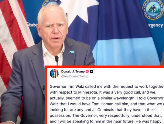 Prezydent Trump: miałem dobrą rozmowę z Walzem, nadajemy na podobnych falach ws. Minnesoty