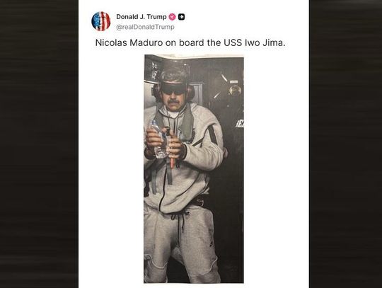 Prezydent Trump opublikował zdjęcie pojmanego obalonego dyktatora Wenezueli