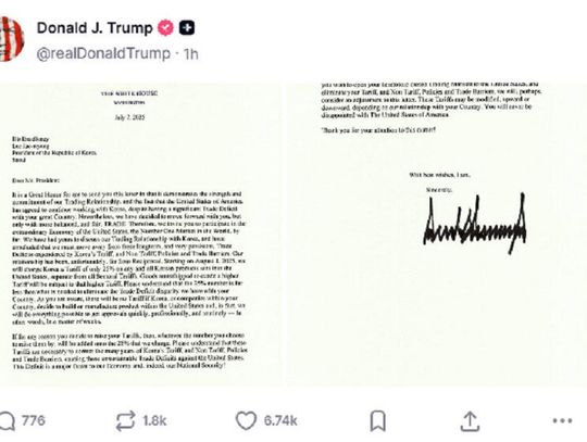 Prezydent Trump poinformował Japonię i Koreę Płd. o objęciu ich cłami w wysokości 25 proc.