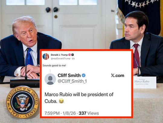 Prezydent Trump sugeruje, że Rubio mógłby zostać prezydentem Kuby