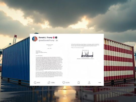 Prezydent Trump zapowiada 30-procentowe cła na towary z UE i Meksyku od 1 sierpnia
