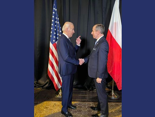 Prezydent USA Joe Biden rozmawiał z marszałkiem Senatu Tomaszem Grodzkim