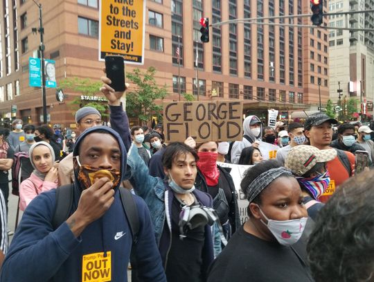 Protest w Chicago w solidarności z Minneapolis (ZOBACZ ZDJĘCIA)