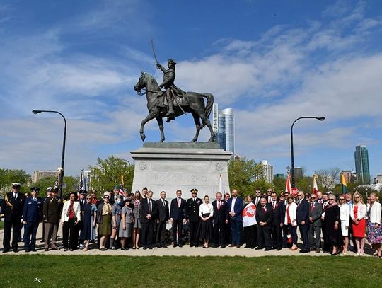 Przy pomniku Tadeusza Kościuszki w Chicago oddano cześć bohaterowi Polski i Ameryki