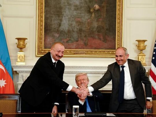 Przywódcy Armenii i Azerbejdżanu podpisali deklarację pokojową o utworzeniu Szlaku Trumpa