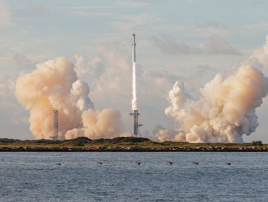 Rakieta nośna Starship wodowała na Pacyfiku