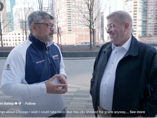 Republikański kandydat na gubernatora Illinois chwali Chicago, choć do niedawna krytykował