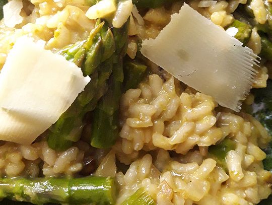 Risotto z zielonymi szparagami