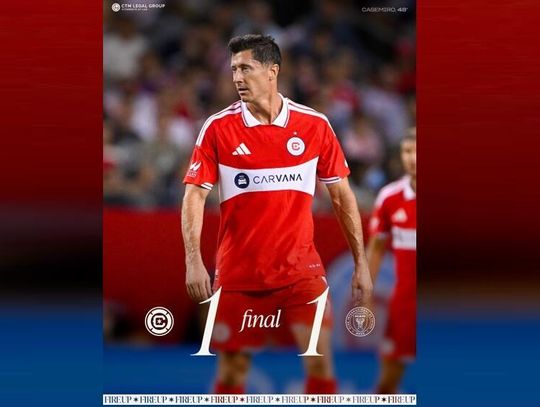 Robert Lewandowski z golem, Chicago Fire remisuje z Inter Miami