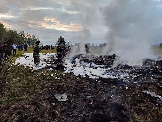 Rosja. Prigożyn i Utkin byli na pokładzie samolotu, który rozbił się w obwodzie twerskim (WIDEO)