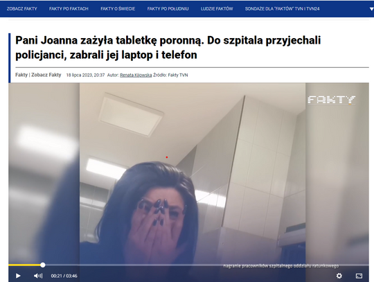 Rzecznik Praw Pacjenta ws. materiału "Faktów" TVN: pacjent ma prawo do poszanowania intymności