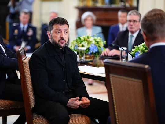 Rzecznik Zełenskiego: zakończyło się spotkanie z Trumpem i liderami europejskimi