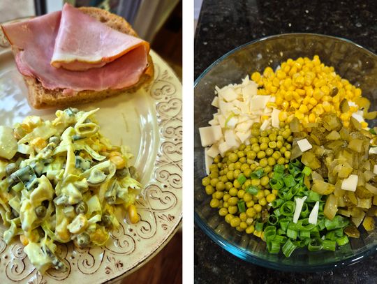 Sałatka z pora i jajek